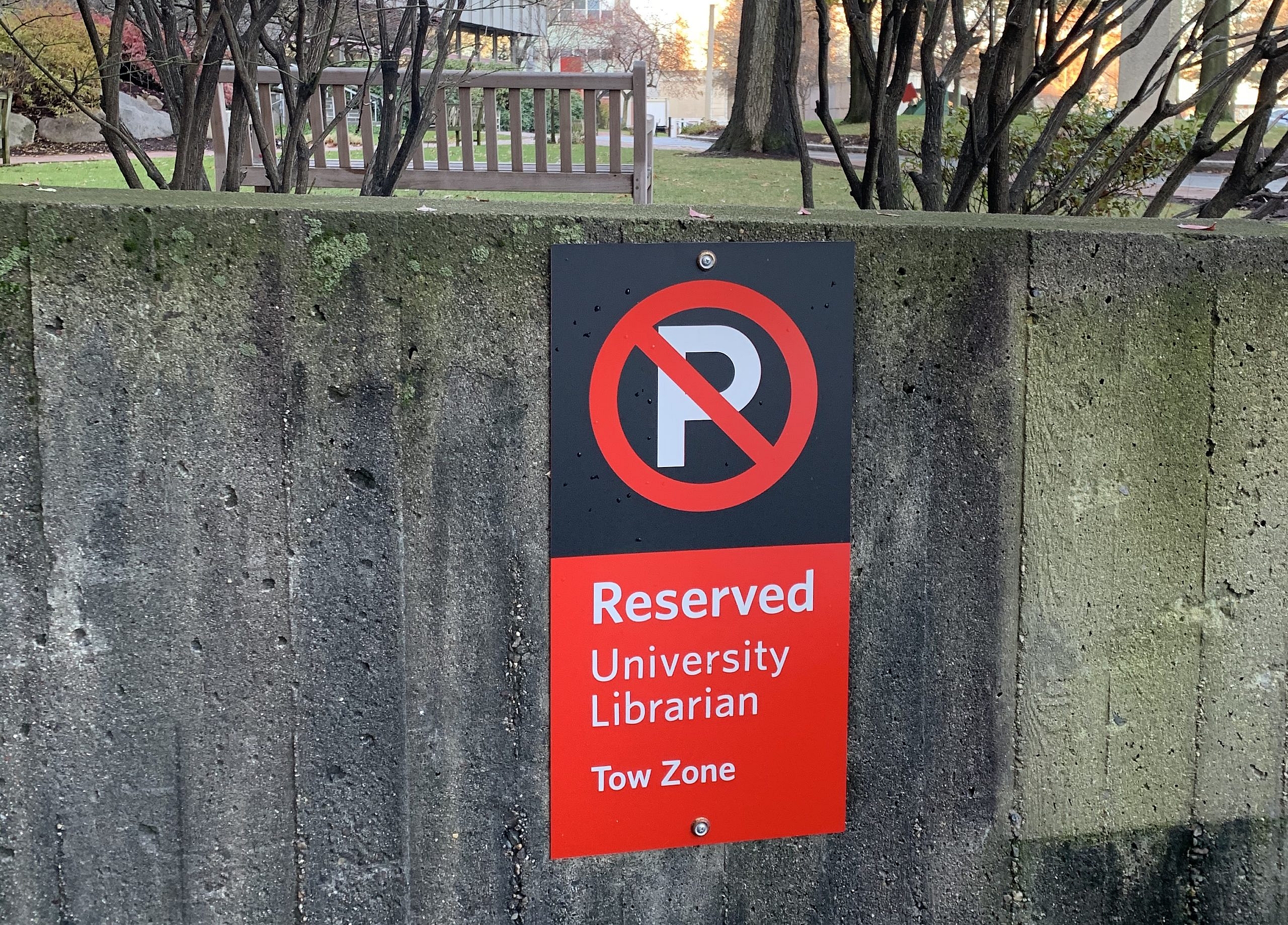 Reserved for University Librarian